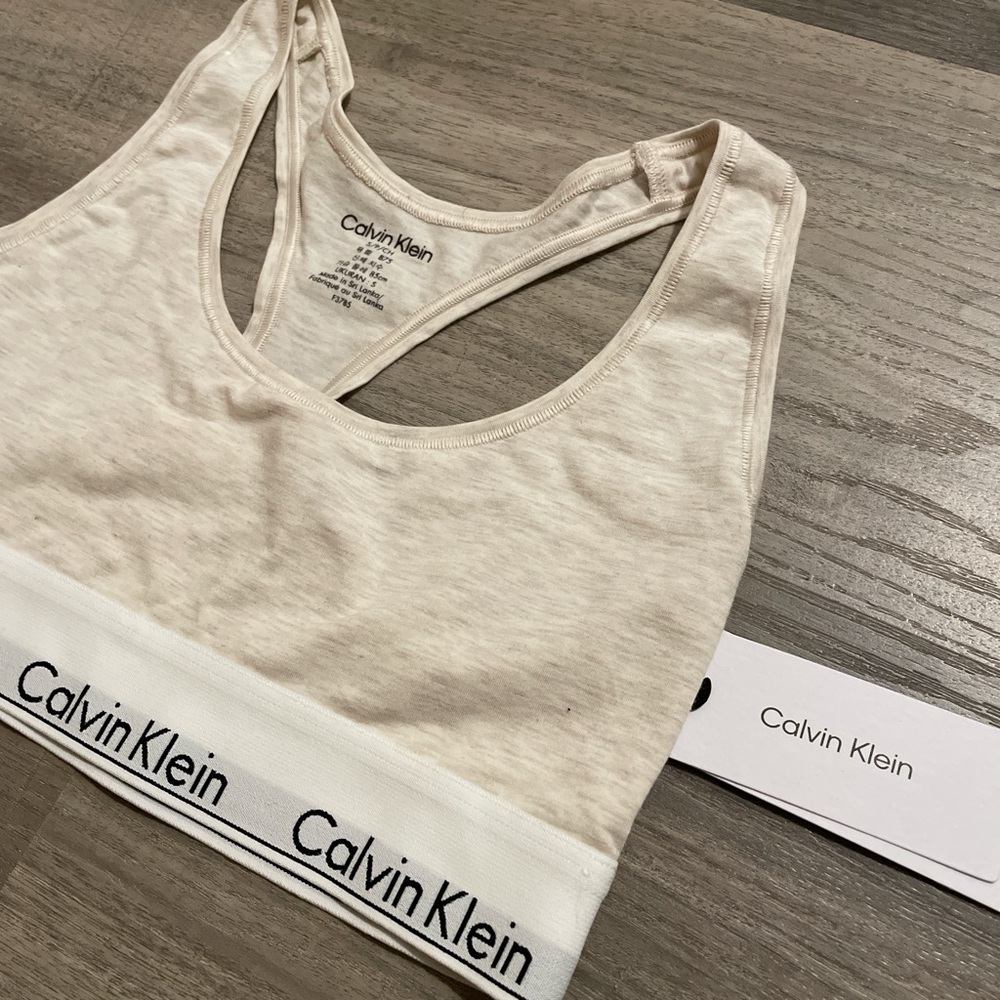 Calvin Klein Beige Racerback Bra